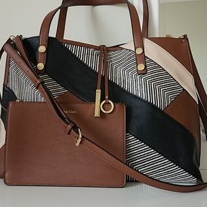 Calven Klein reversible tote